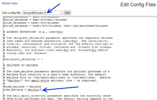 postfix config main.cf